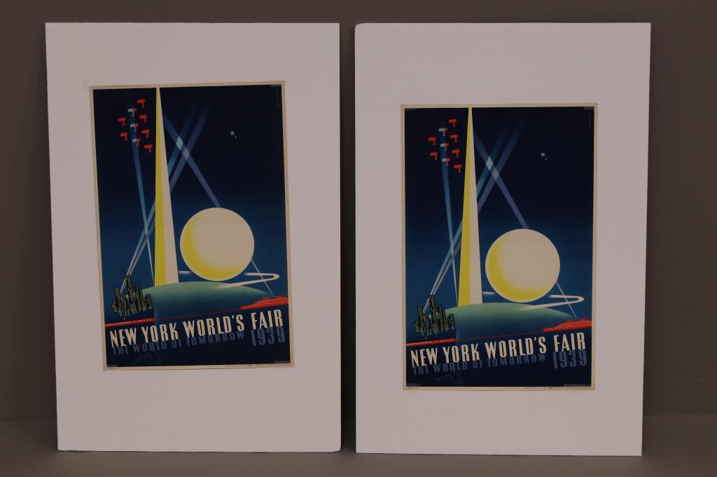 2 1939 NEW YORK WORLD'S FAIR POSTERS (1 of 7)