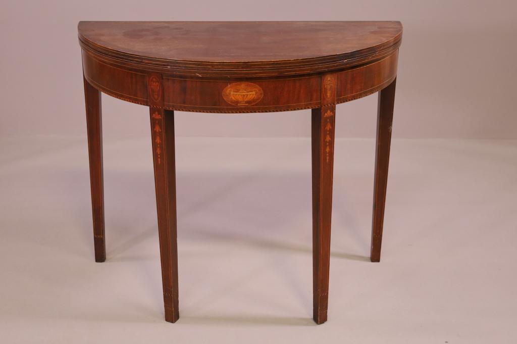 19TH CENTURY FLIP TOP GAME TABLE (1 of 4)