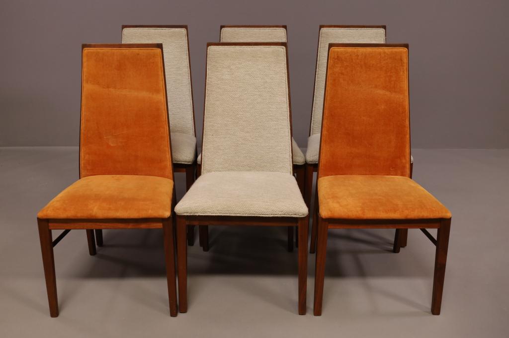 SET OF SIX MID CENTURY MODERN SIDE CHAIRS (1 of 4)