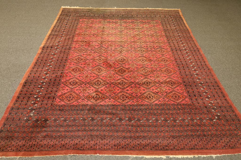 APPROX 8' 4" x 10" 6" HANDMADE BOKARA WOOL RUG (1 of 7)