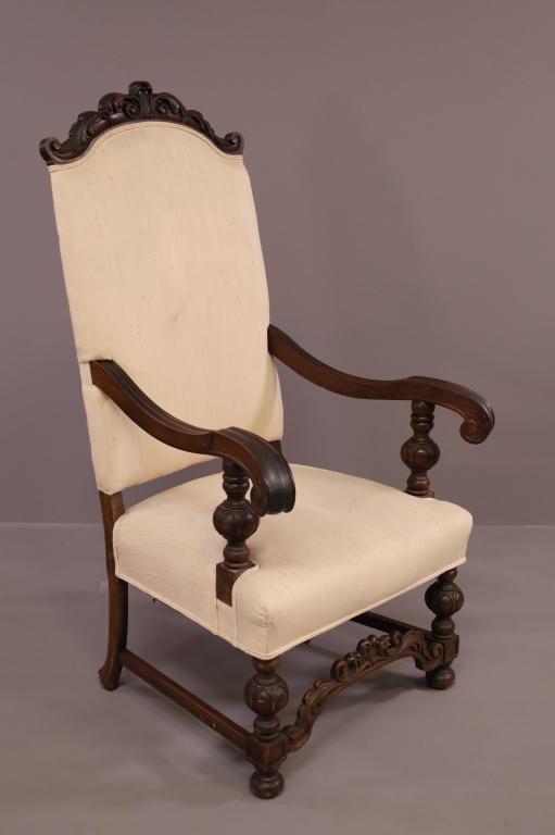 1930'S TALL BACK PARLOR CHAIR (1 of 6)