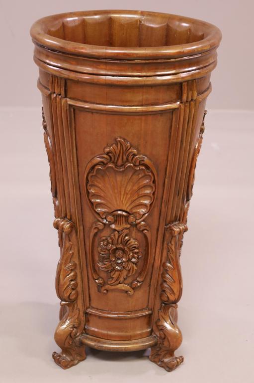 CARVED UMBRELLA STAND (1 of 3)