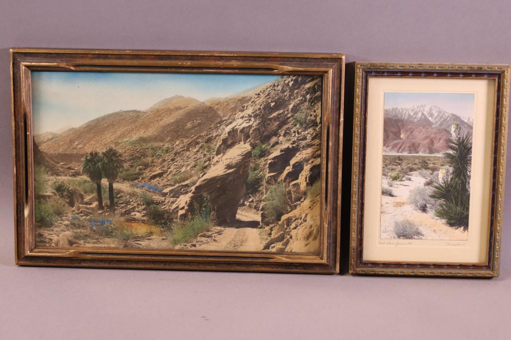 TWO DESERT HAND TINTED PHOTOS (1 of 6)