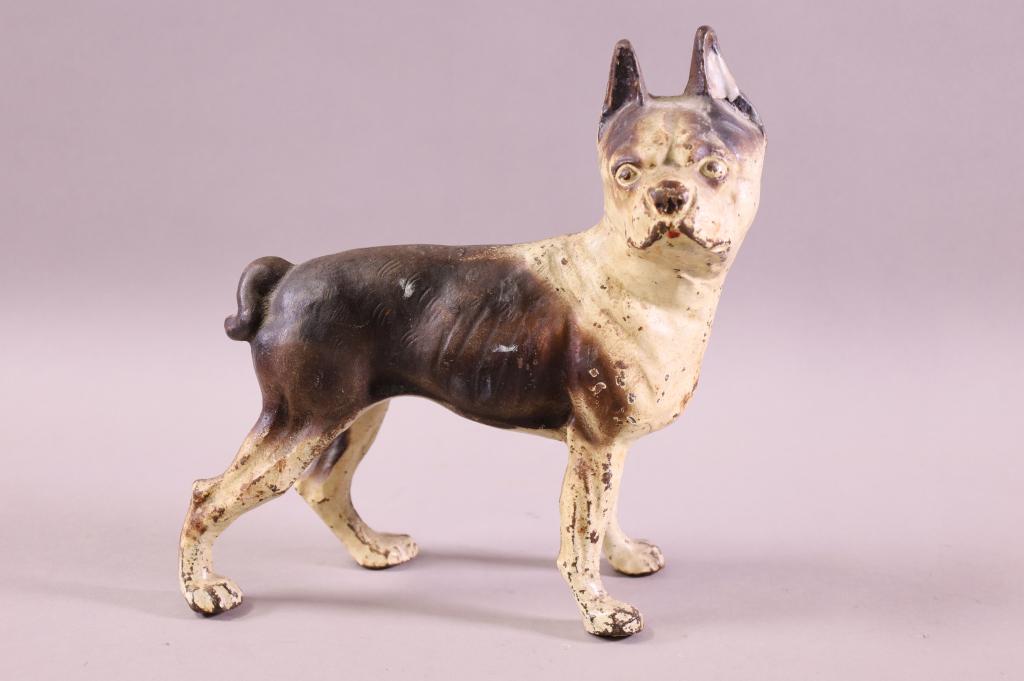 ANTIQUE CAST IRON DOG DOORSTOP (1 of 3)