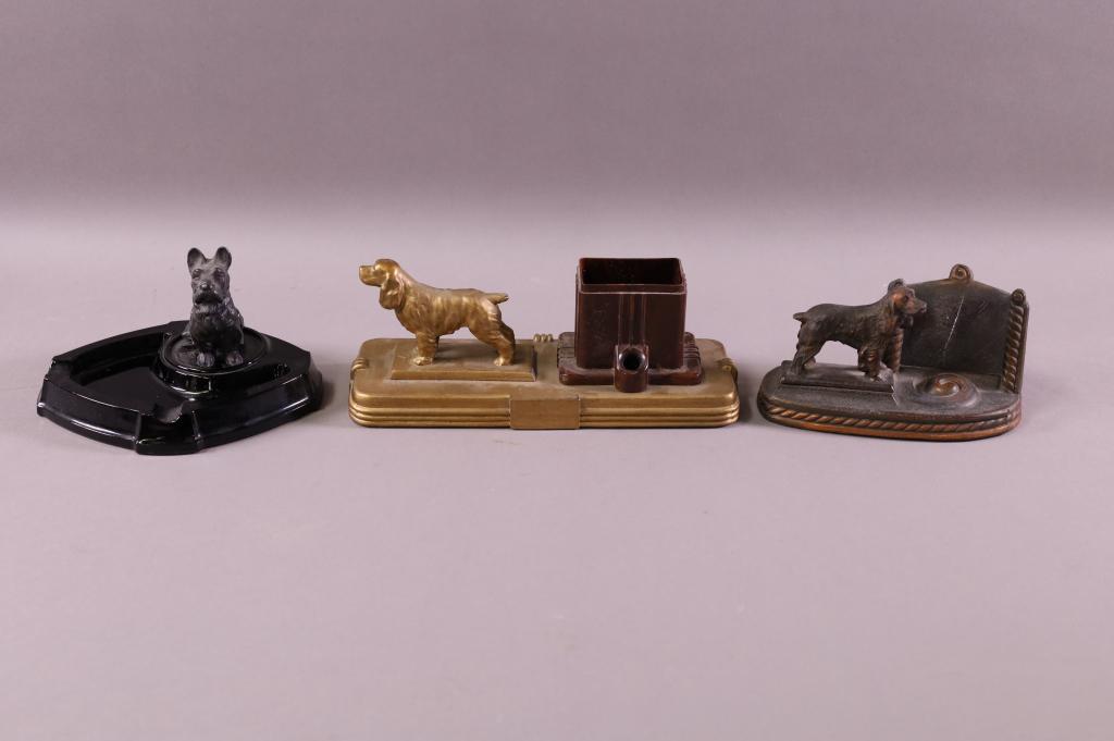 THREE DOG FORM DESK ITEMS (1 of 4)