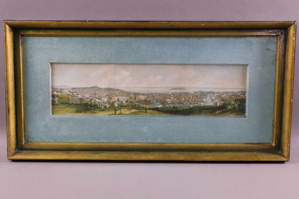 ANTIQUE FRAMED PRINT OF 1855 SAN FRANCISCO (1 of 5)