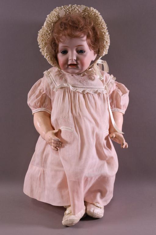 GERMAN JBK BISQUE DOLL: MARKED J.B.K. No 211. "SAMMY". STAMP ON FRONT OF NECK. GOOD CONDITION.