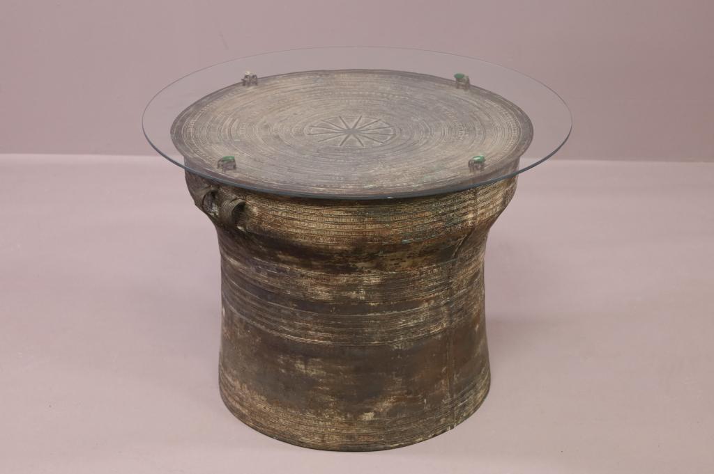 TIBETAN RAIN DRUM SIDE TABLE (1 of 6)