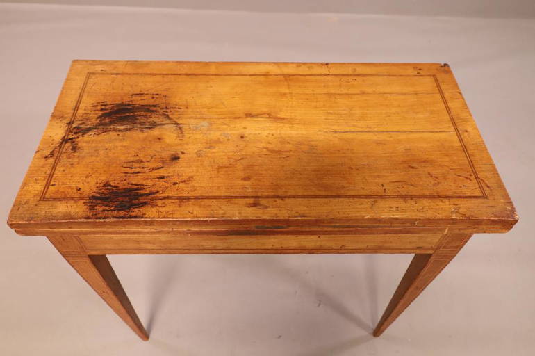 Antique French Flip Top Game Table