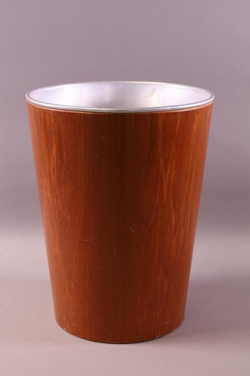 MARTIN ABERG SEWEX TEAK WASTE BASKET (1 of 3)