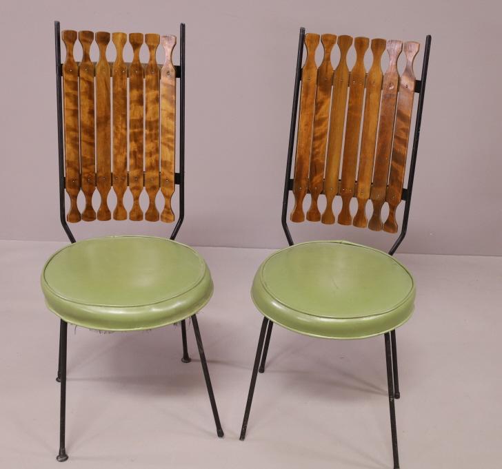 PAIR OF ARTHUR UMANOFF DINING CHAIRS (1 of 4)