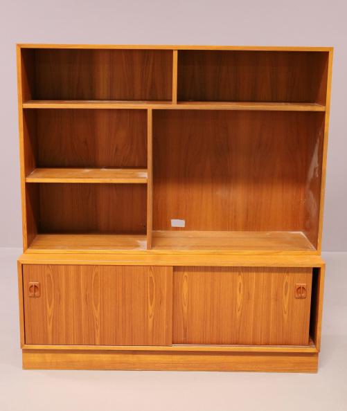 DANISH MODERN TWO PART CABINET (1 of 4)