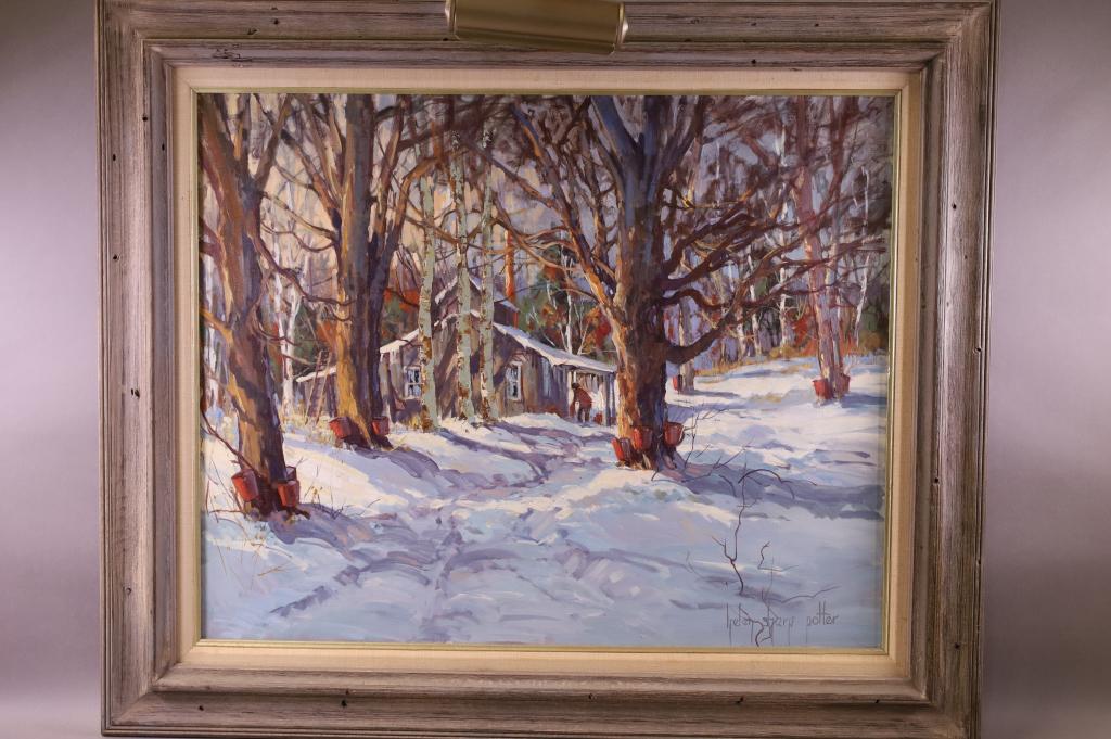 HELEN SHARP POTTER WINTER SCENE PAINTING (1 of 5)