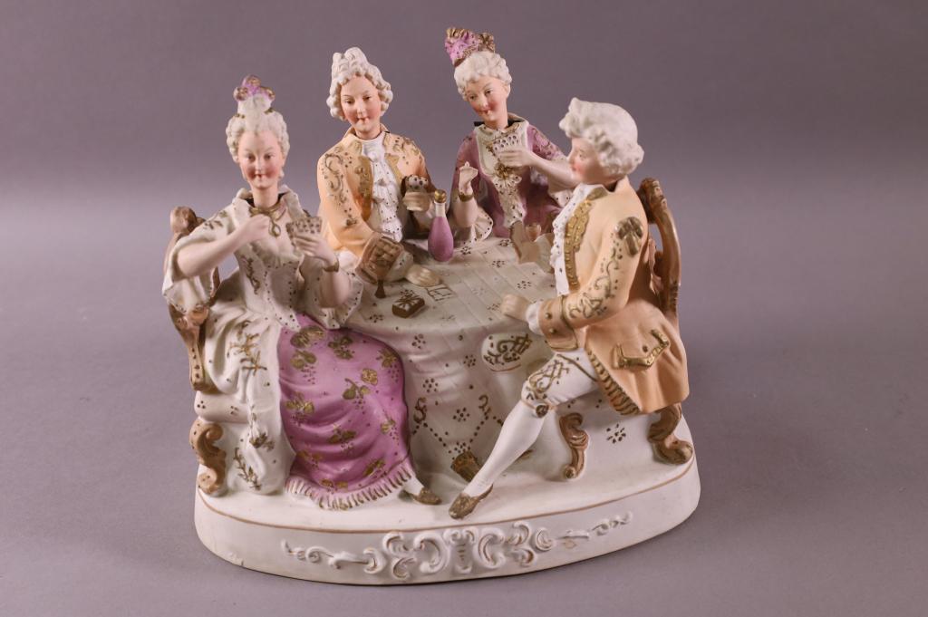 FOUR FIGURE BISQUE NODDER (1 of 3)