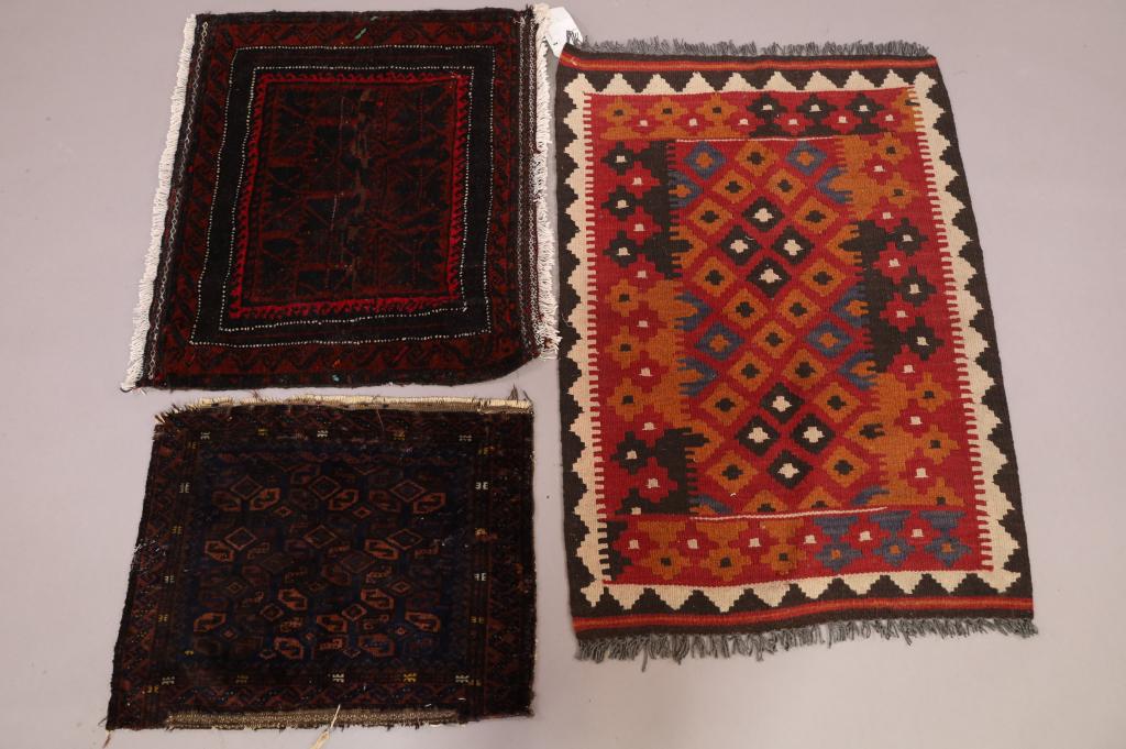 THREE SMALL HANDMADE RUGS (1 of 4)