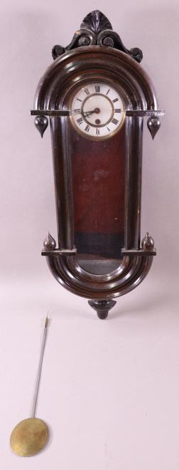 SMALL ANTIQUE WALL CLOCK (1 of 3)