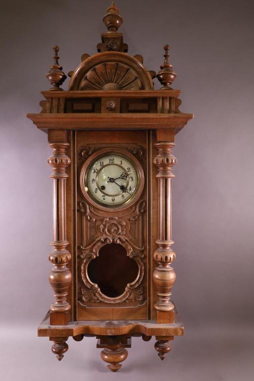 VICTORIAN GERMAN WALL CLOCK (1 of 3)