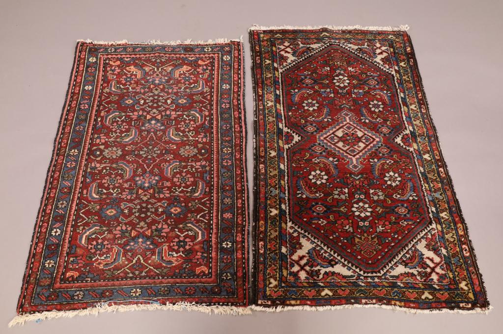 TWO SMALL HANDMADE WOOL RUGS (1 of 5)