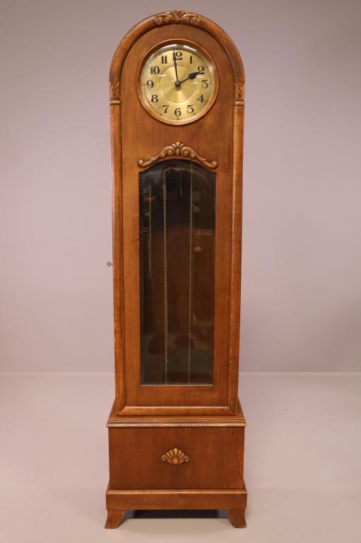 Antique Oak 3 Weight Grandfather Clock Auction