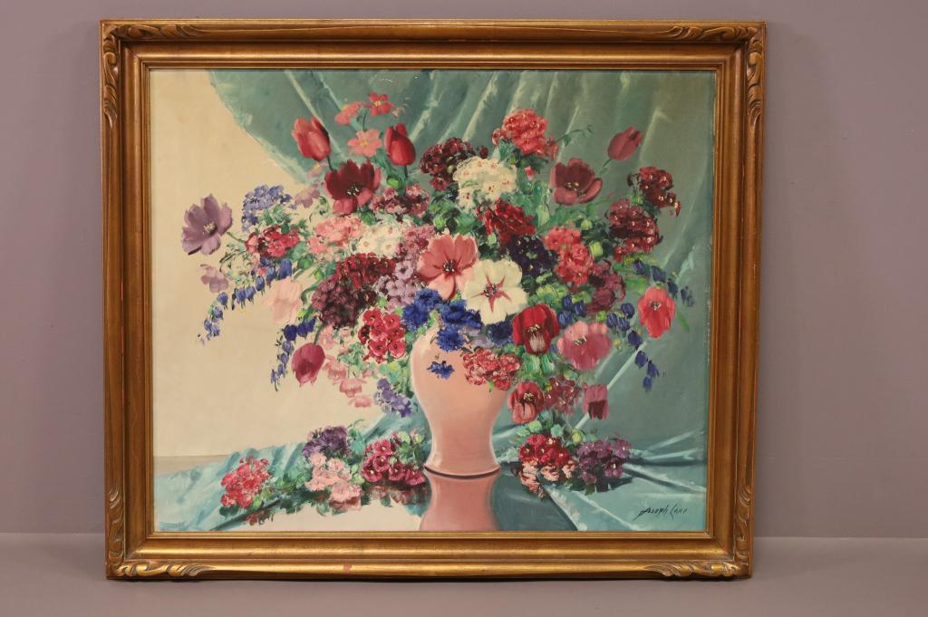 JOSEPH LANE LARGE STILL LIFE PAINTING (1 of 3)