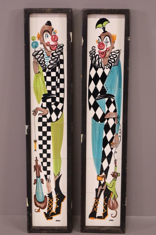 PAIR OF MID CENTURY MODERN PLAQUES (1 of 4)