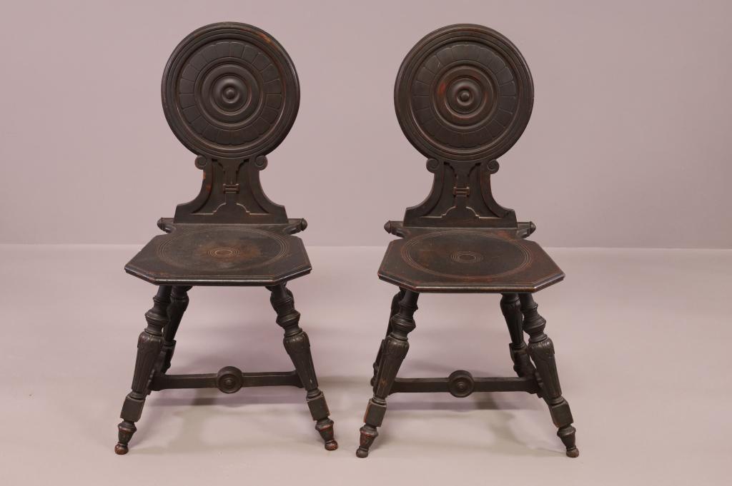 PAIR OF VICTORIAN SIDE CHAIRS (1 of 3)