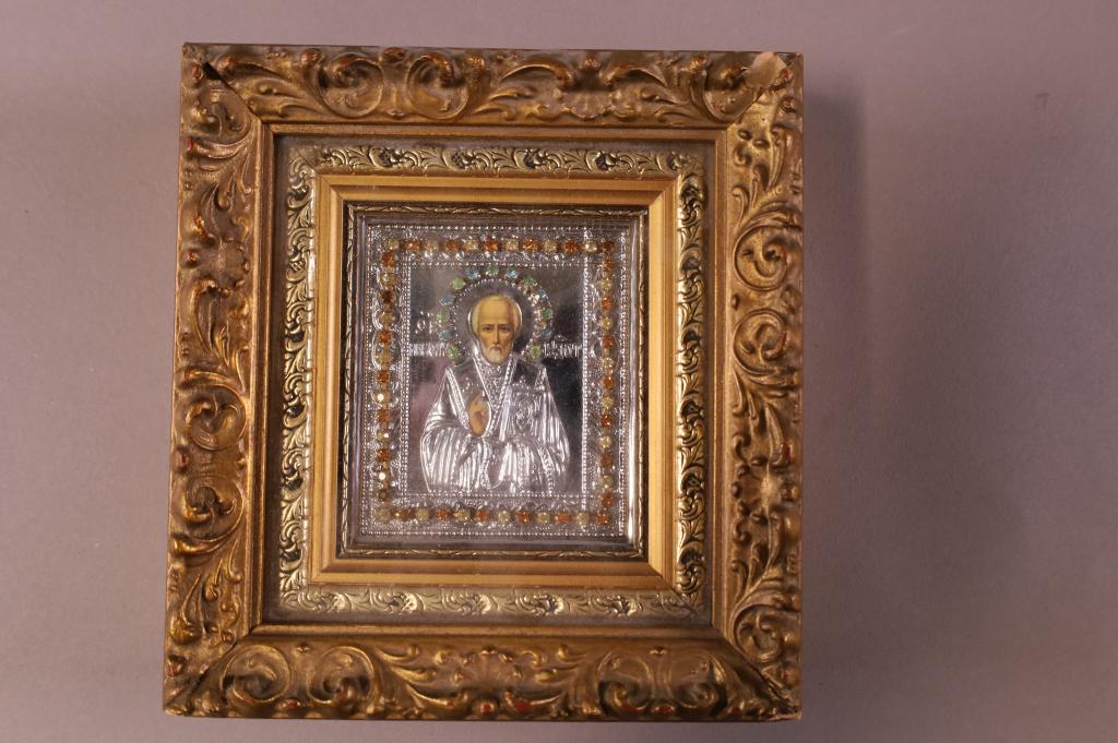 SMALL FRAMED RELIGIOUS ICON (1 of 3)