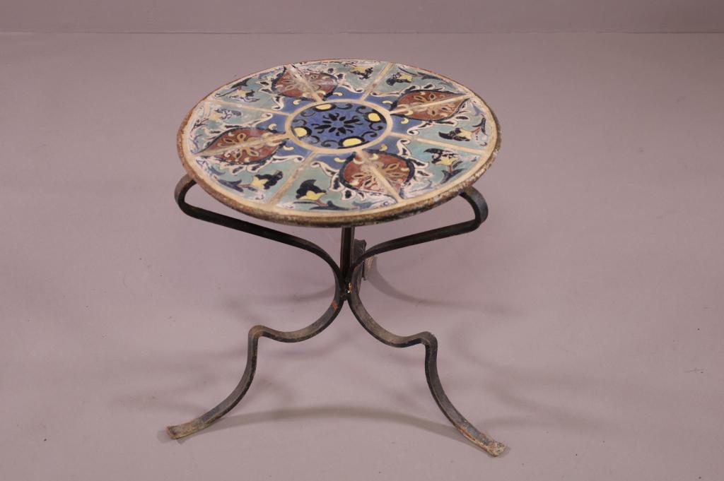 TILE TOP SIDE TABLE (1 of 3)