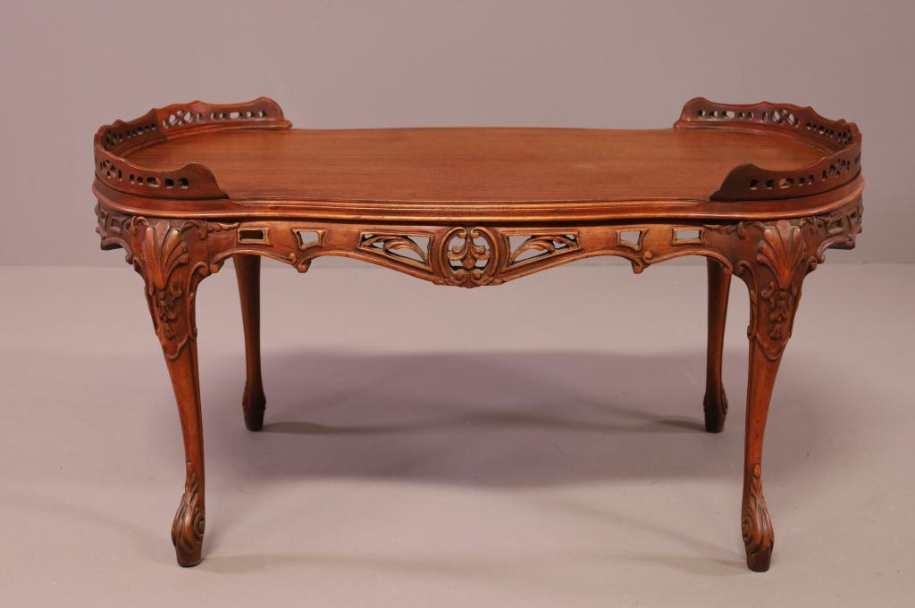 1930'S CARVED FRENCH STYLE COFFEE TABLE (1 of 2)
