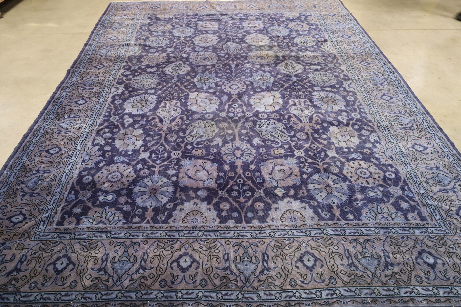 APPROX 9' x 11' 8" HANDMADE WOOL RUG (1 of 7)