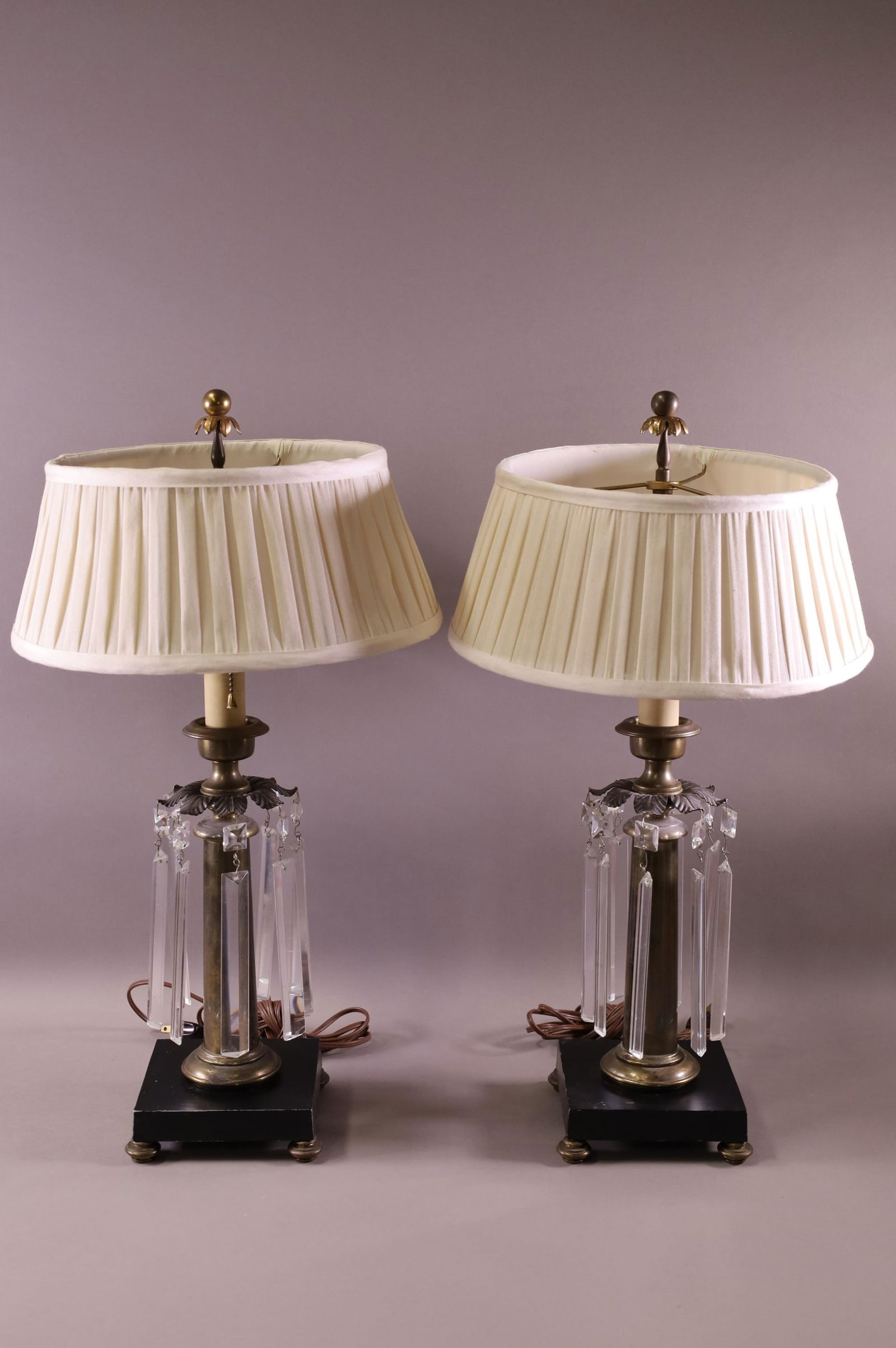 PAIR OF CRYSTAL PRISM LAMPS (1 of 3)