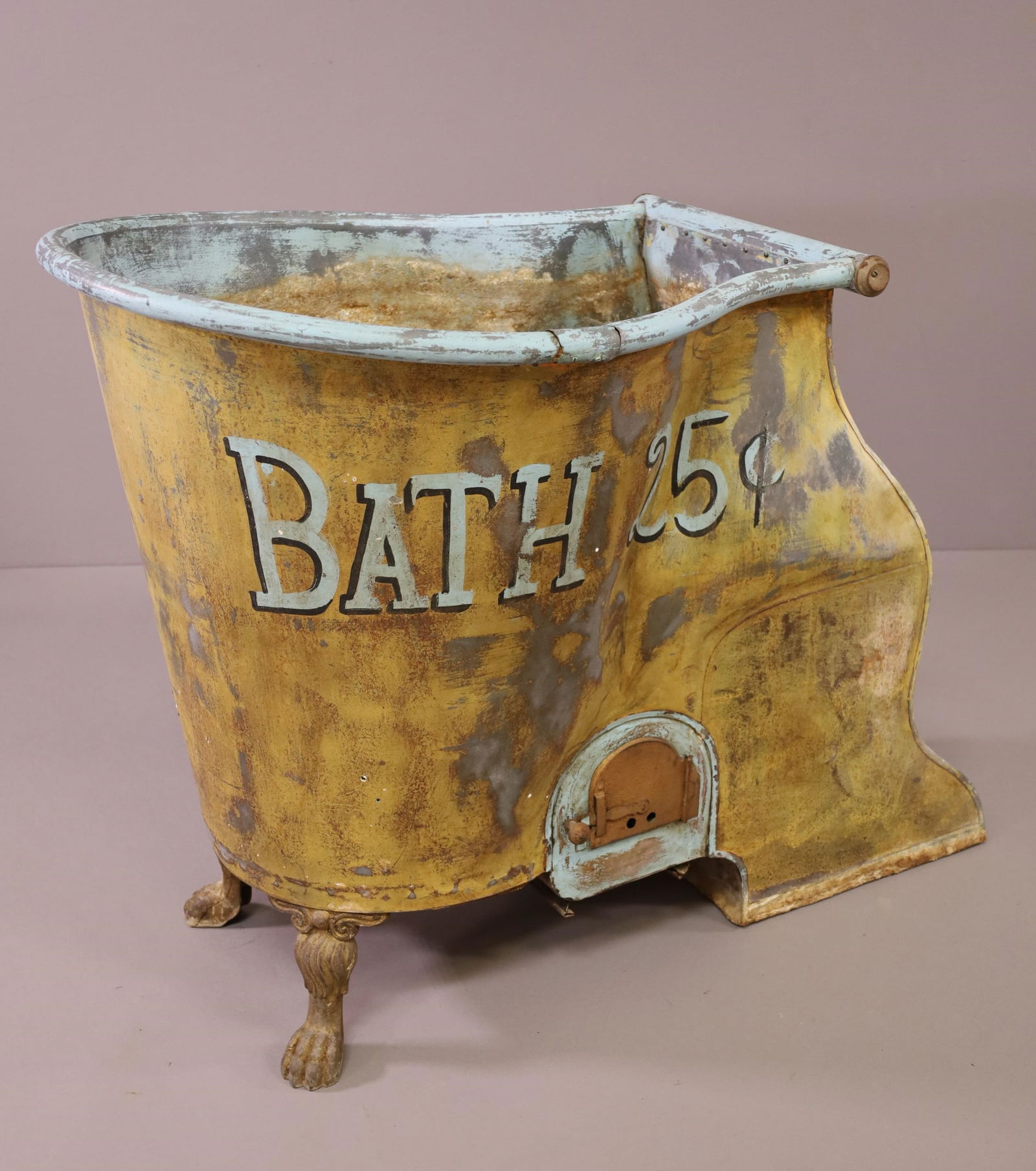 Antique Metal Bath Tub Auction