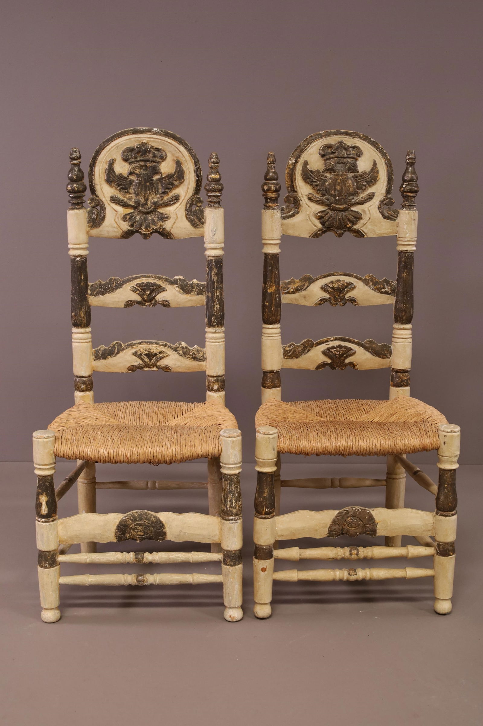 PAIR OF 19TH CENTURY CHAIRS (1 of 4)