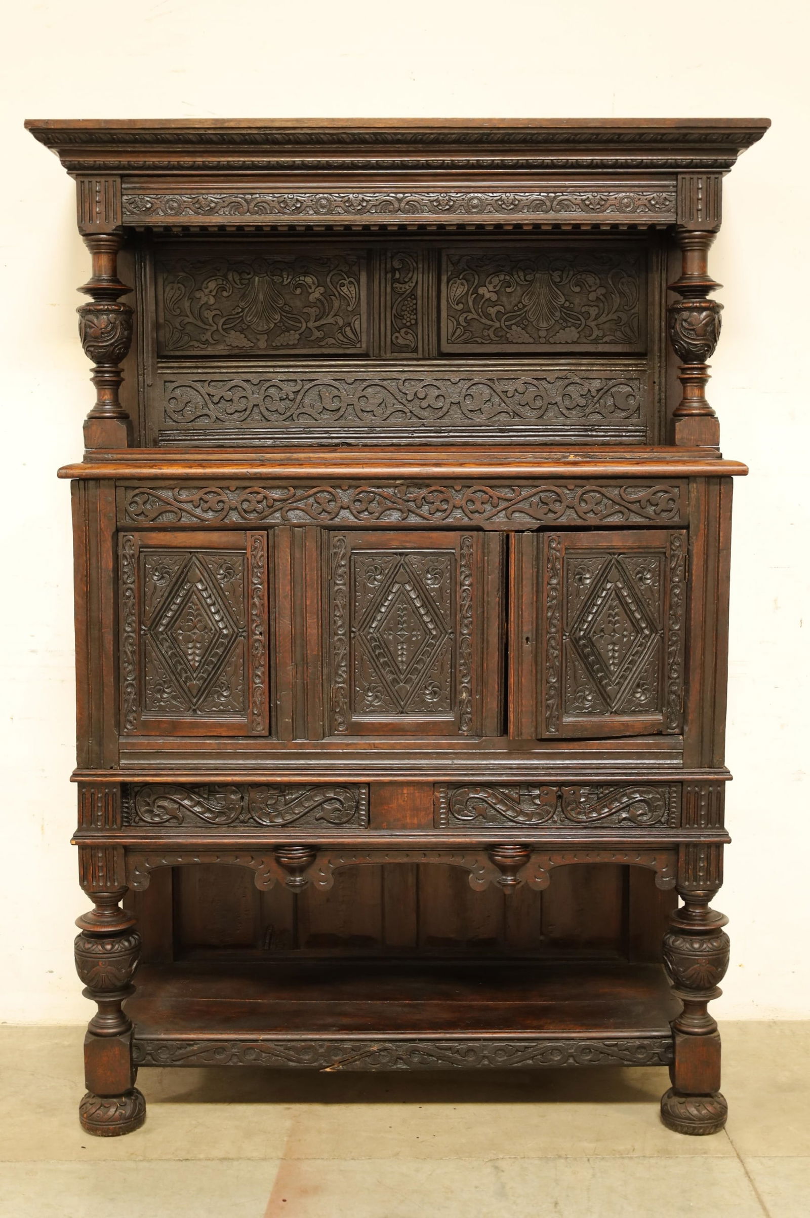LARGE 19TH CENTURY SPANISH SIDEBOARD (1 of 8)