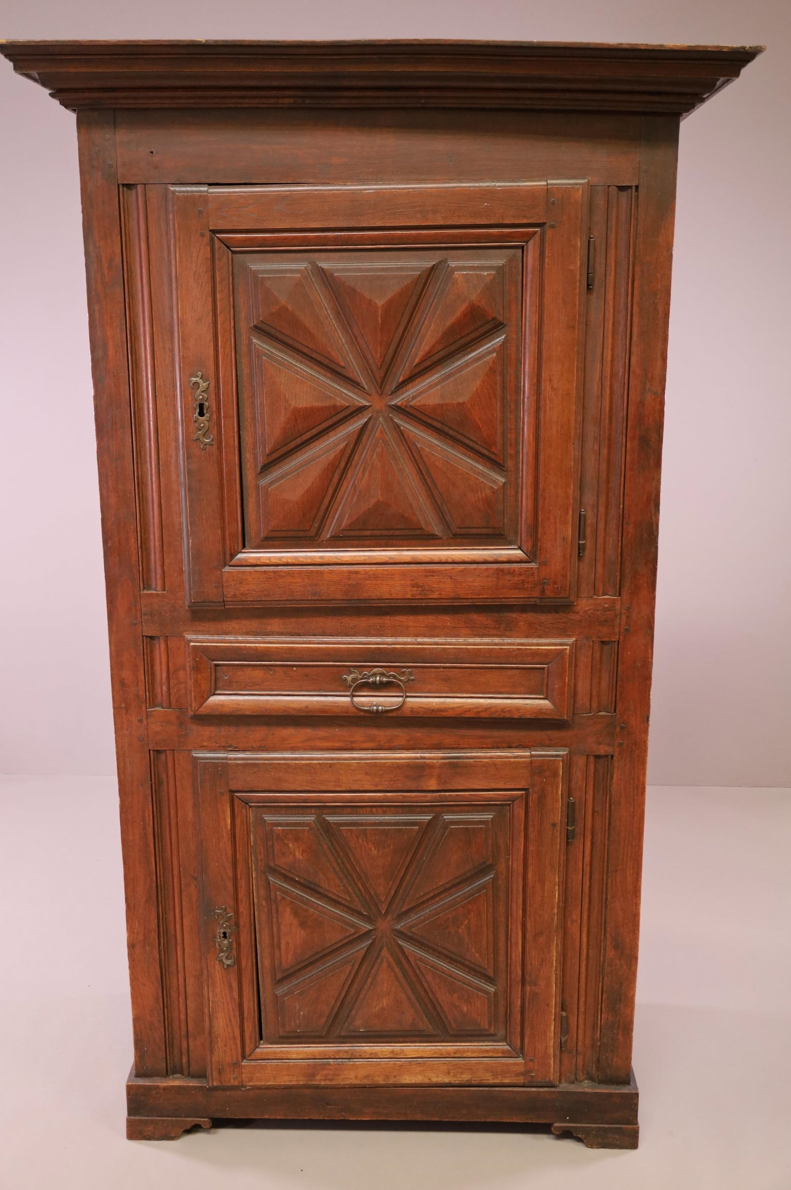 EARLY 19TH CENTURY 2 DOOR CABINET (1 of 7)