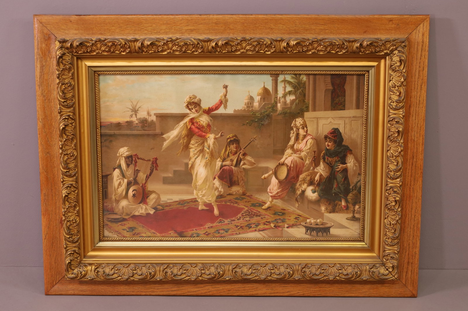 FANCY FRAMED VICTORIAN PRINT (1 of 3)