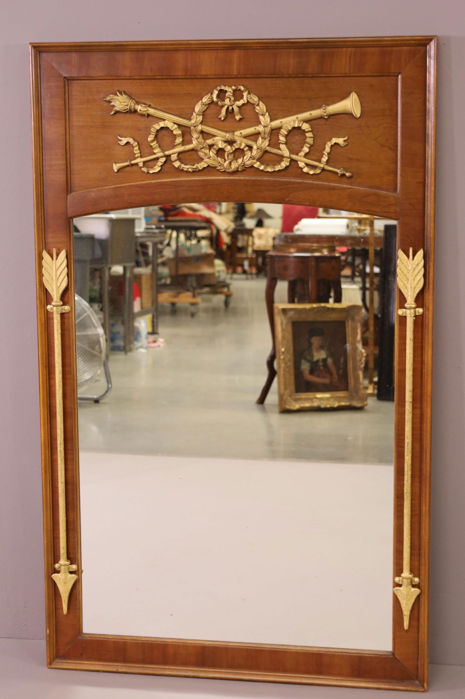 EMPIRE STYLE WALL MIRROR (1 of 2)