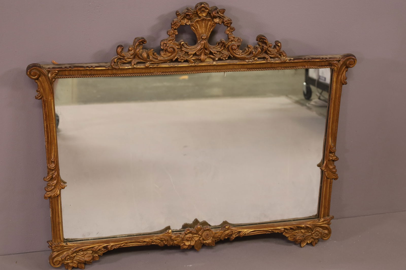 1930'S GOLD GILT WALL MIRROR (1 of 3)