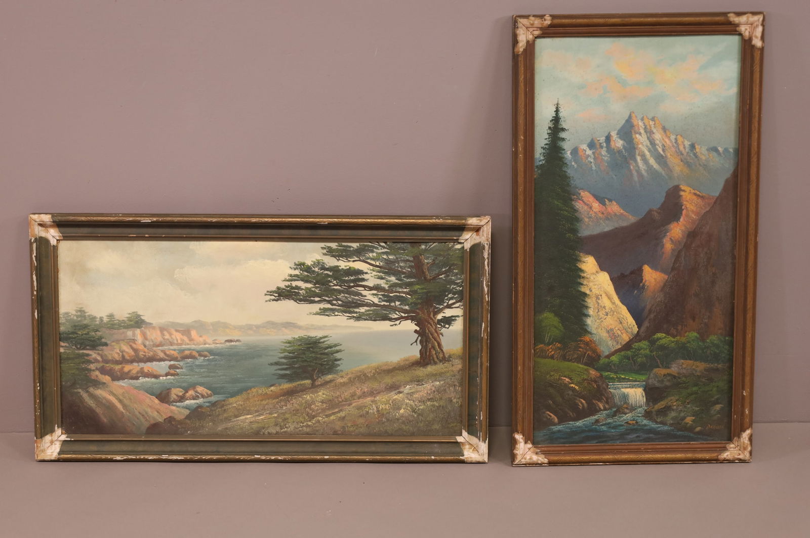 TWO ANTIQUE CALIFORNIA LANDSCAPE PAINTINGS (1 of 5)