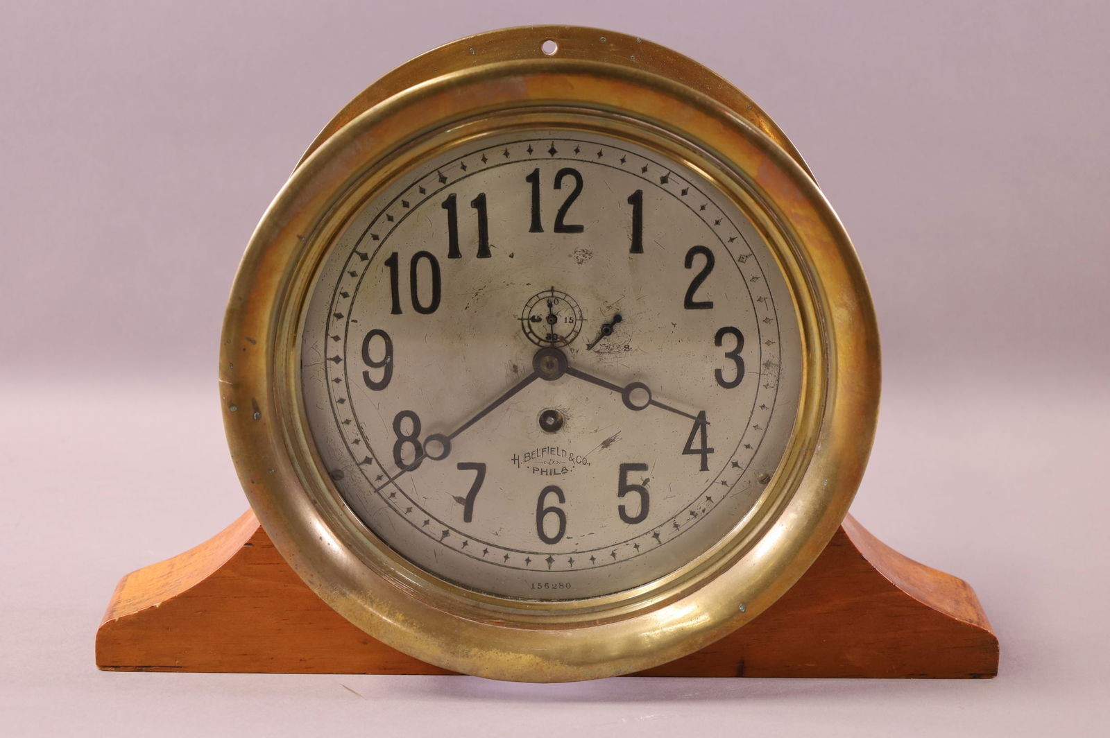 H. BELFIELD SHIP'S CLOCK (1 of 5)