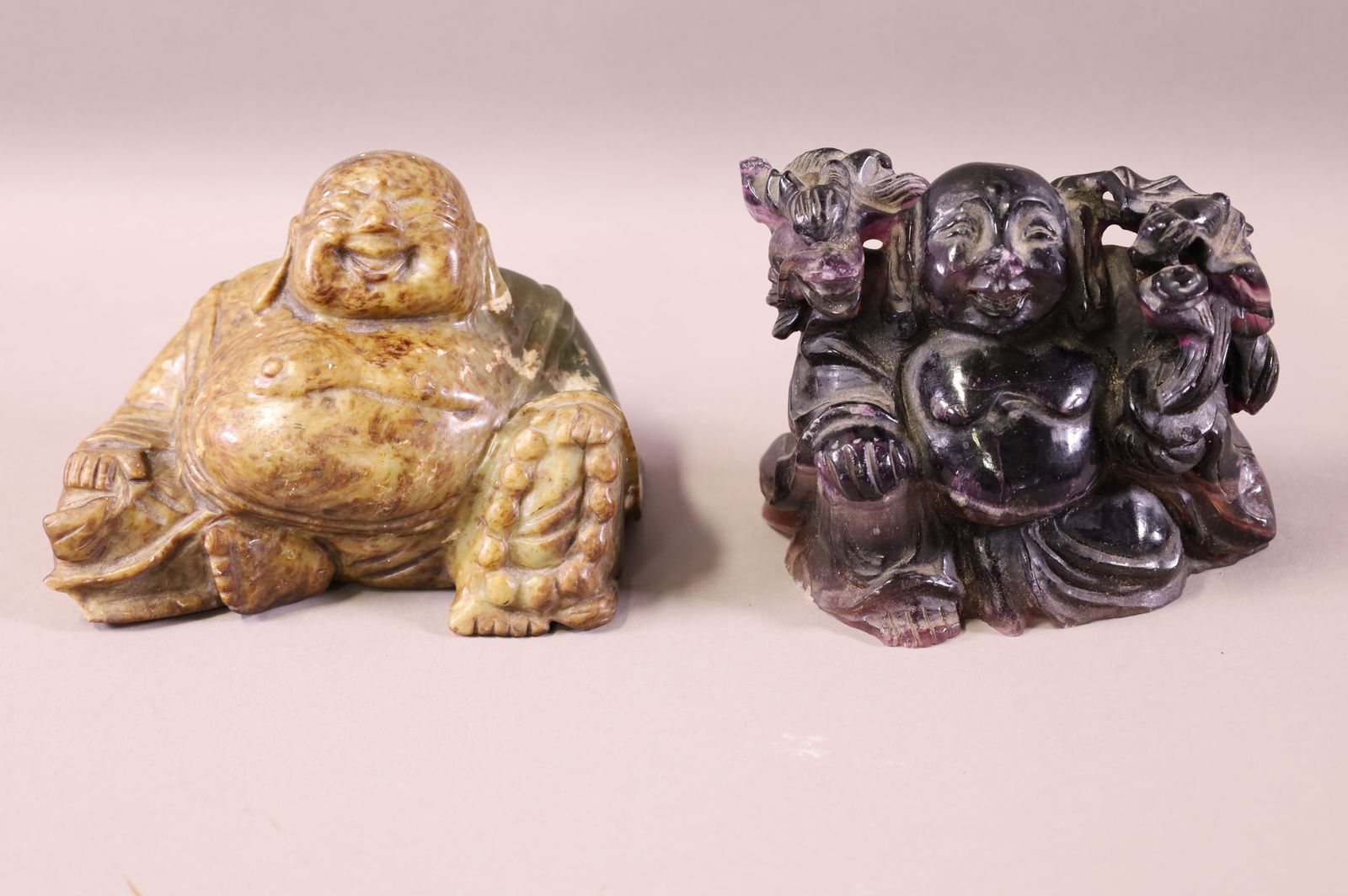 TWO CHINESE STONE BUDDHAS (1 of 4)
