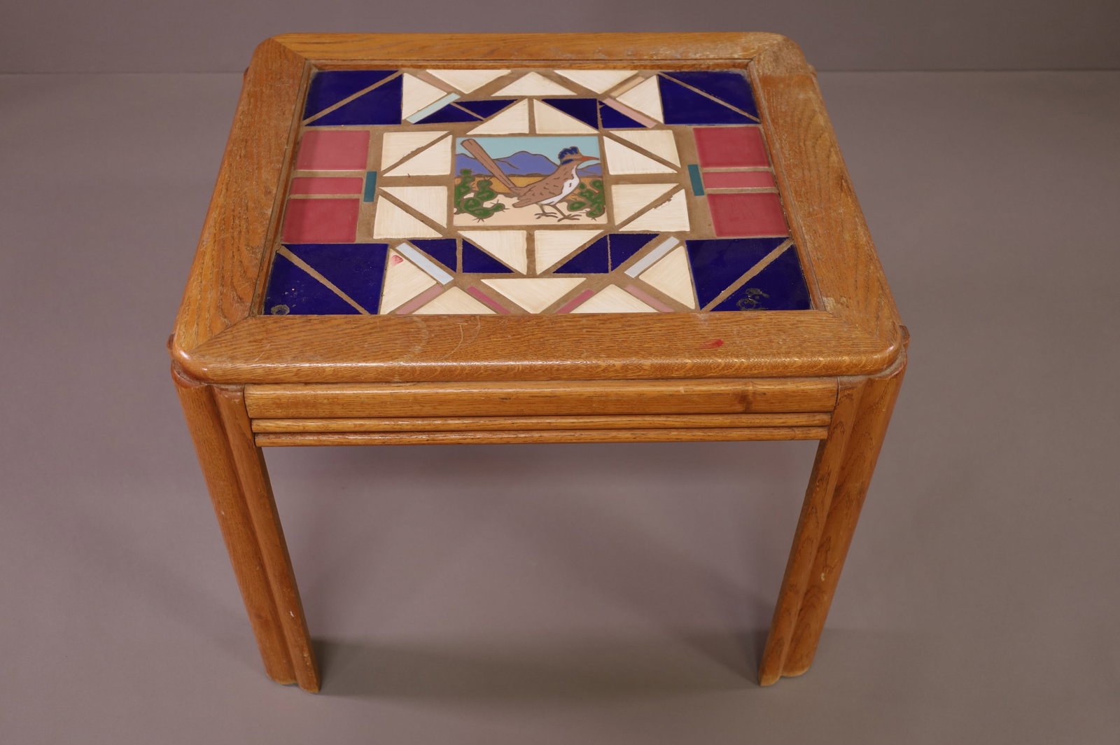 CUSTOM MADE TILE TOP TABLE (1 of 2)