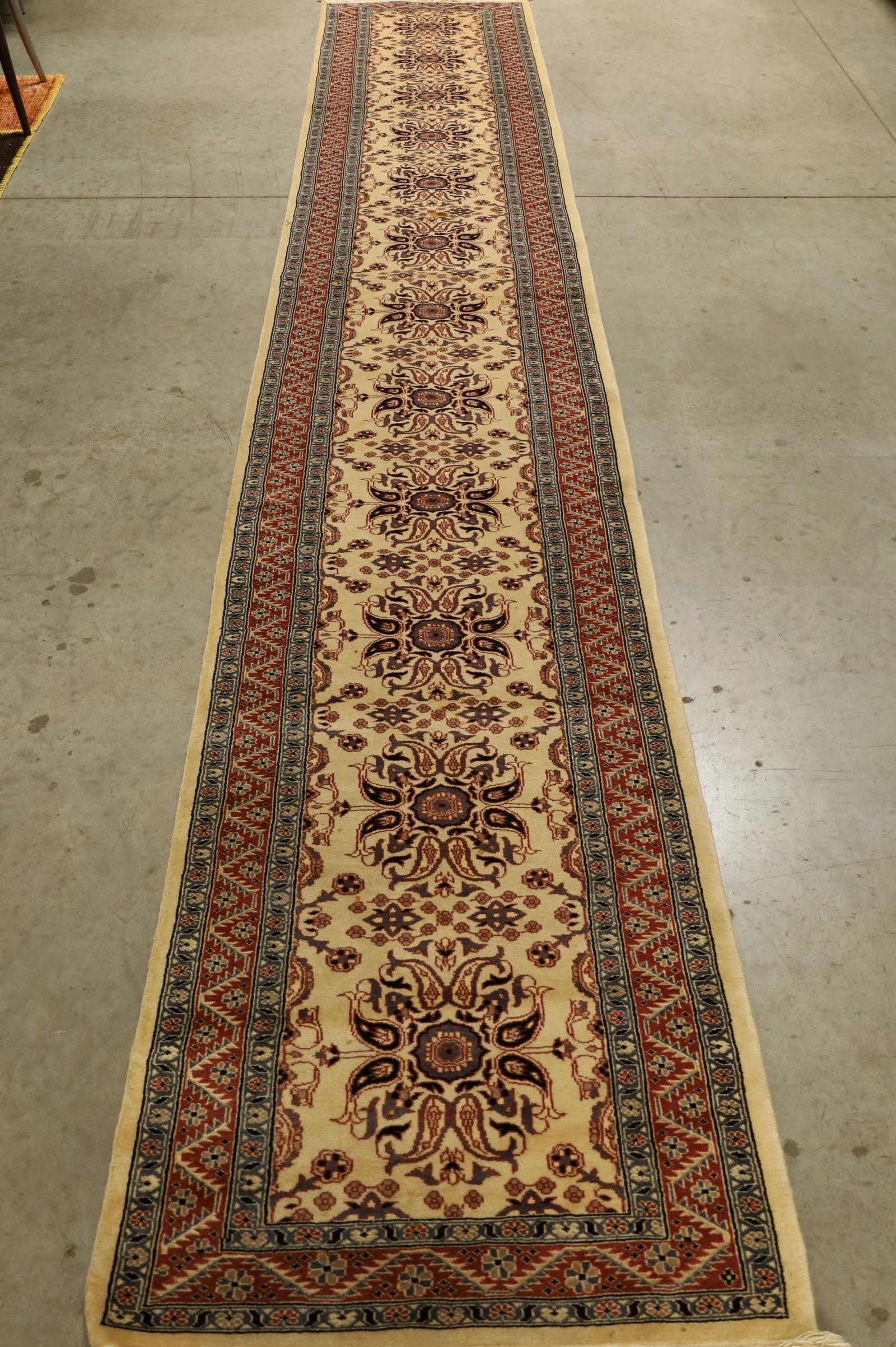 APPROX 15' x 2' 7" HANDMADE WOOL RUG (1 of 4)