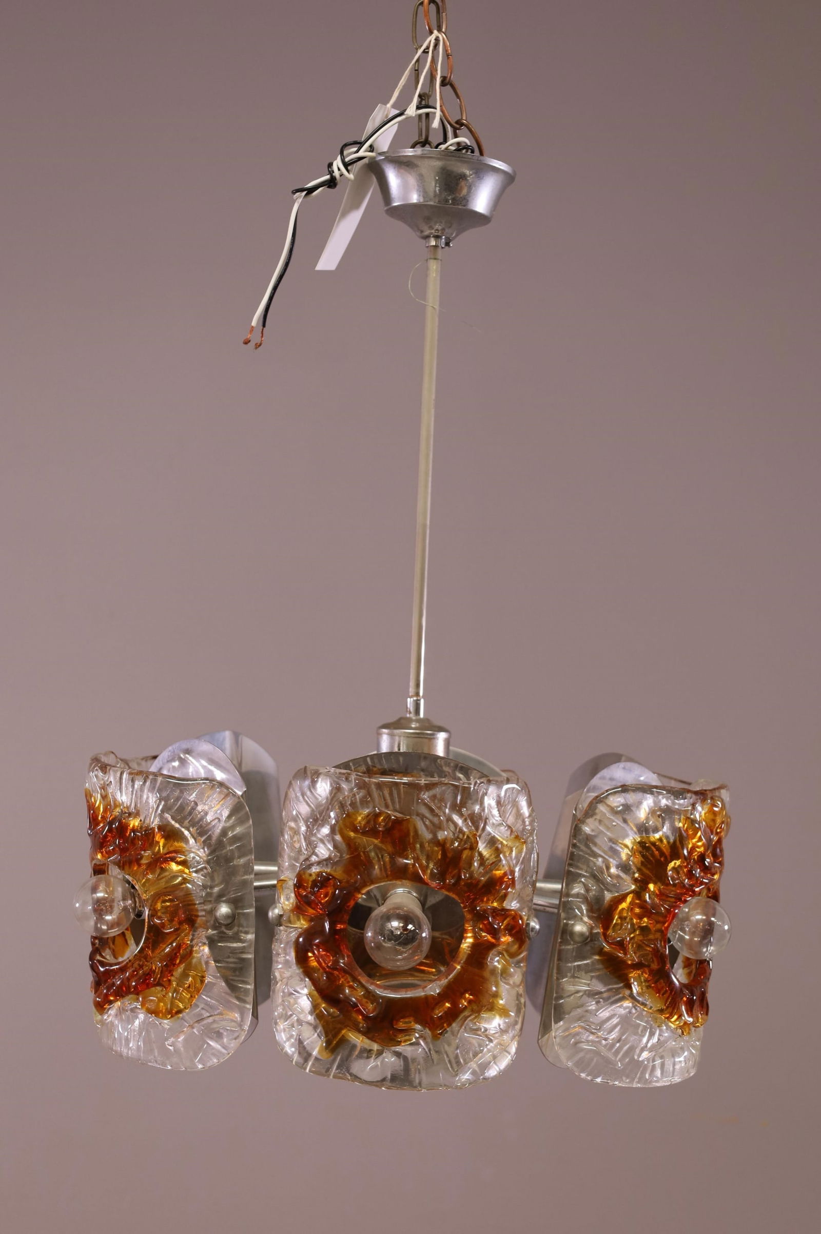 MID CENTURY MODERN ITALIAN CHANDELIER (1 of 3)