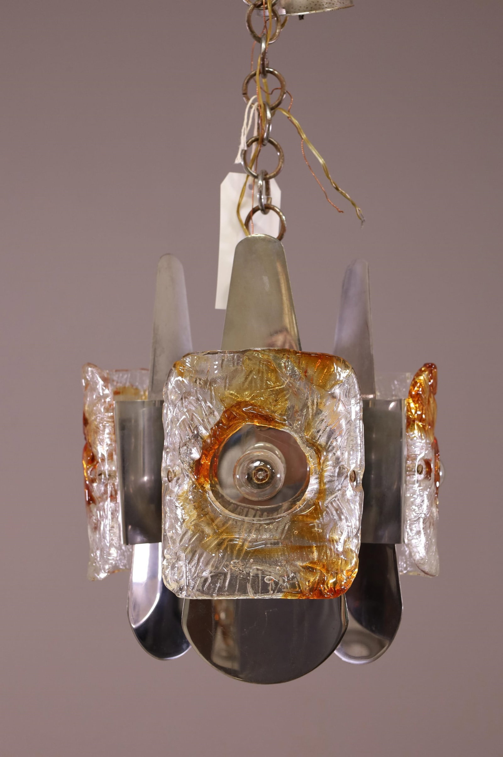 MID CENTURY MODERN ITALIAN CHANDELIER (1 of 3)