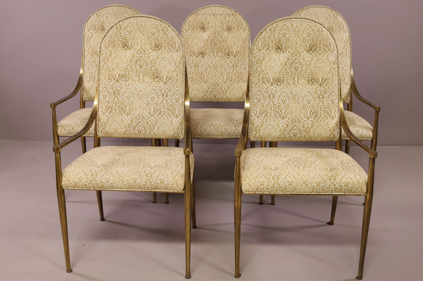 SET OF FIVE MASTERCRAFT DINING CHAIRS (1 of 3)