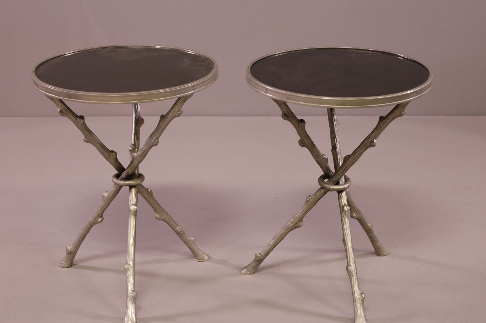 PAIR OF CONTEMPORARY END TABLES (1 of 2)