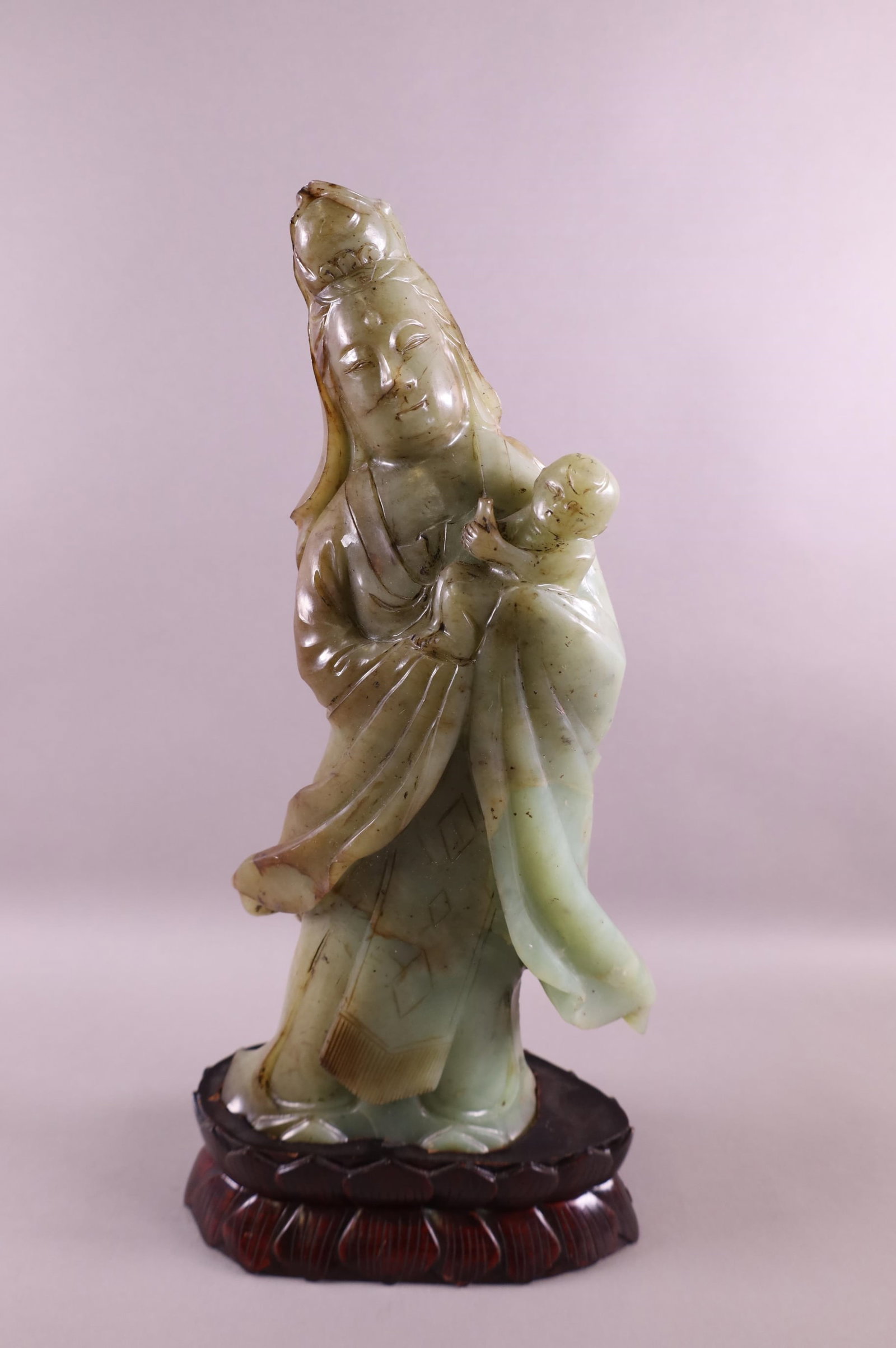 CARVED JADEITE FIGURE (1 of 3)