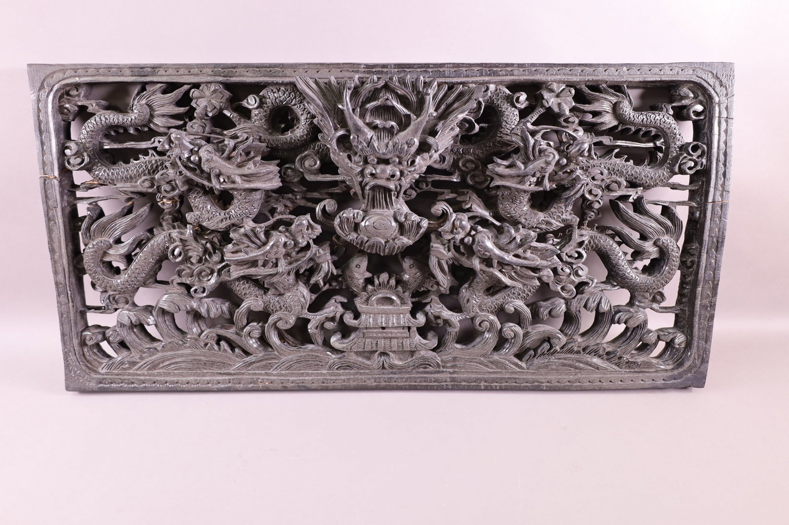 CHINESE CARVED WOODEN PANEL (1 of 4)