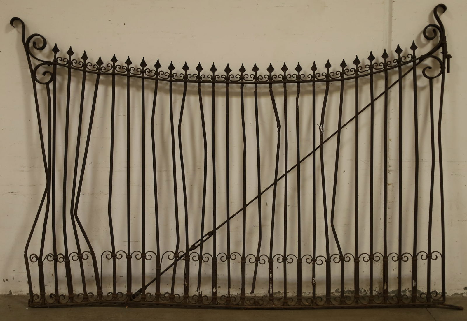Large Antique Iron Gate Auction